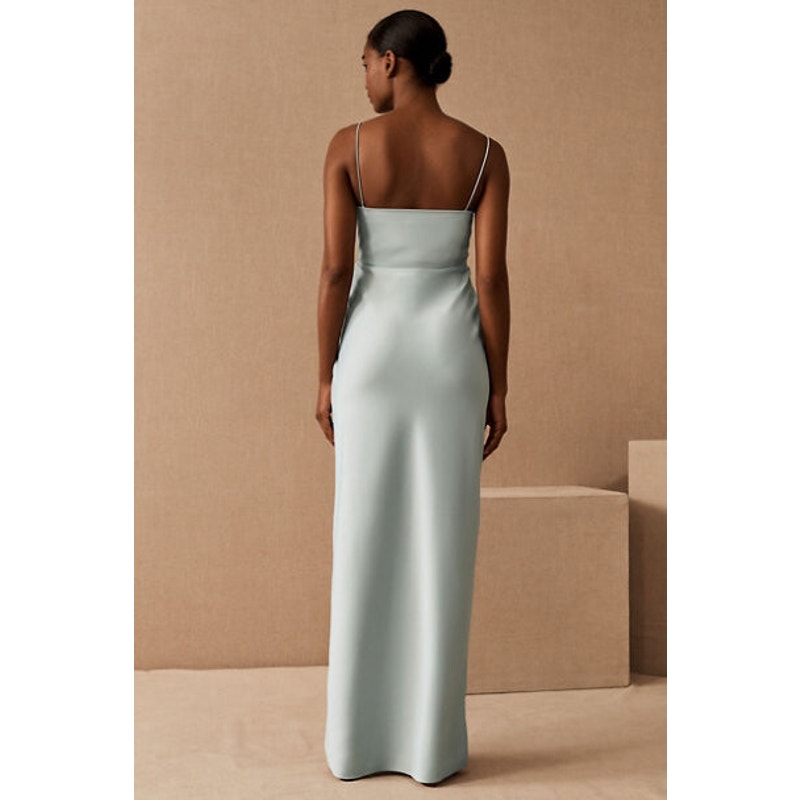 BHLDN Freya Women's Size 8 Freya Satin Charmeuse Maxi Dress Formal Sleeveless