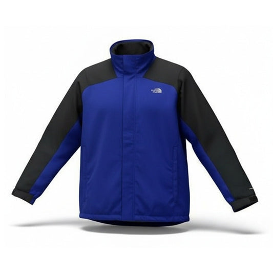 The North Face Jacket Mens XL Blue Black Colorblock Full Zip Lightweight