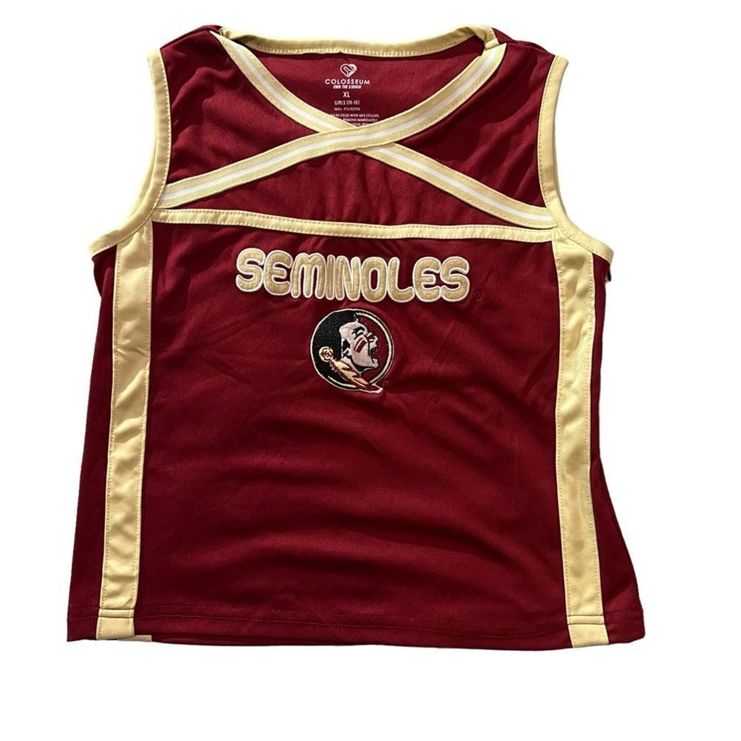 Colosseum Florida State Seminoles Girls Cheerleading Top Size XL