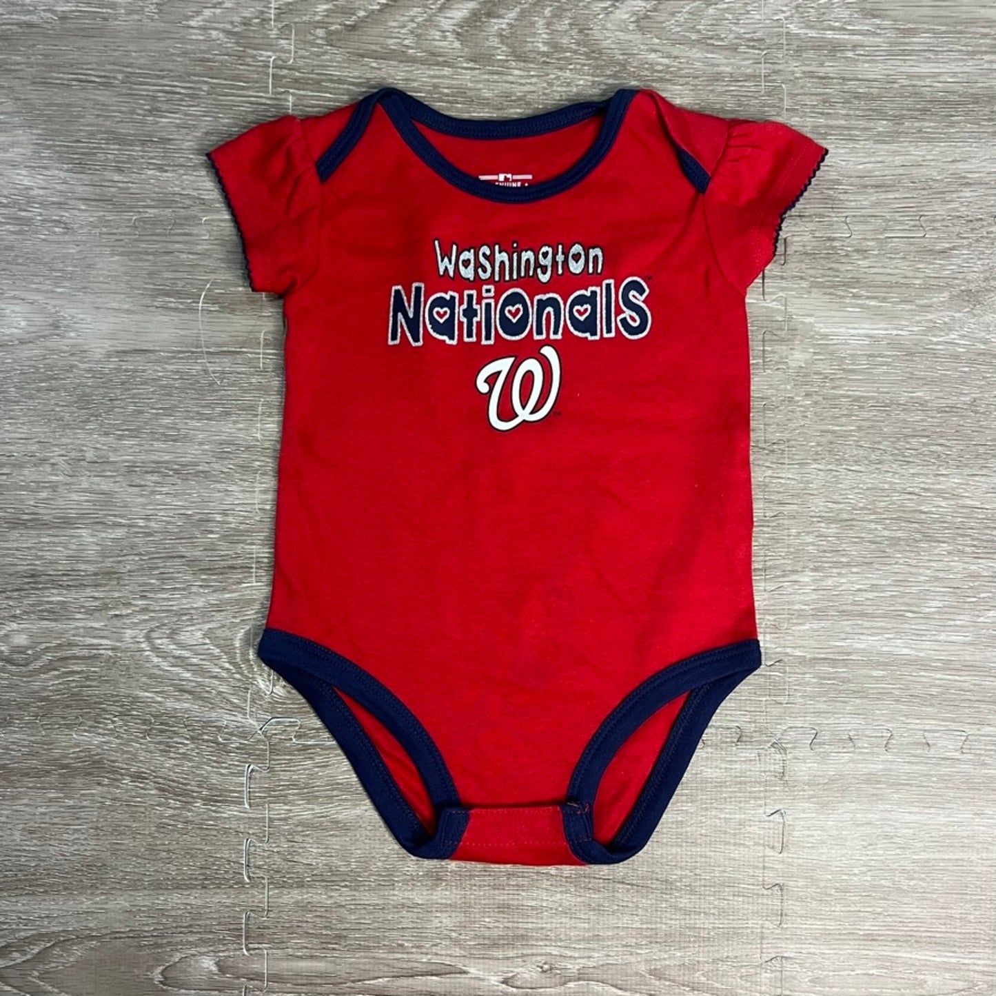 NWT Washington Nationals MLB Infant Bodysuit 3-Pack Unisex Multicolor