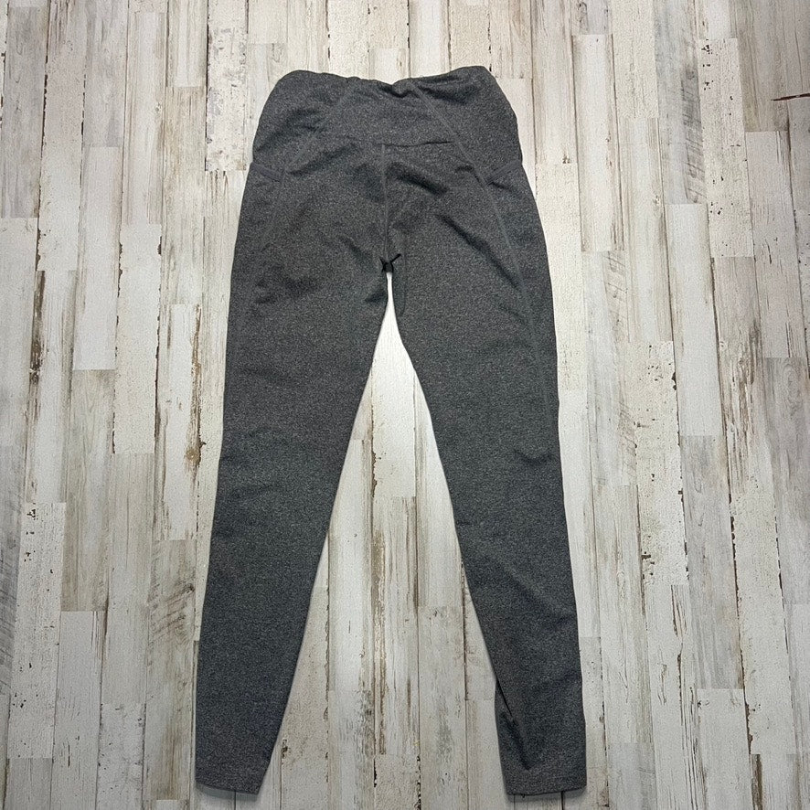 Gymshark Women's Gray Heathered Leggings Size Medium Moisture-Wicking Activewear