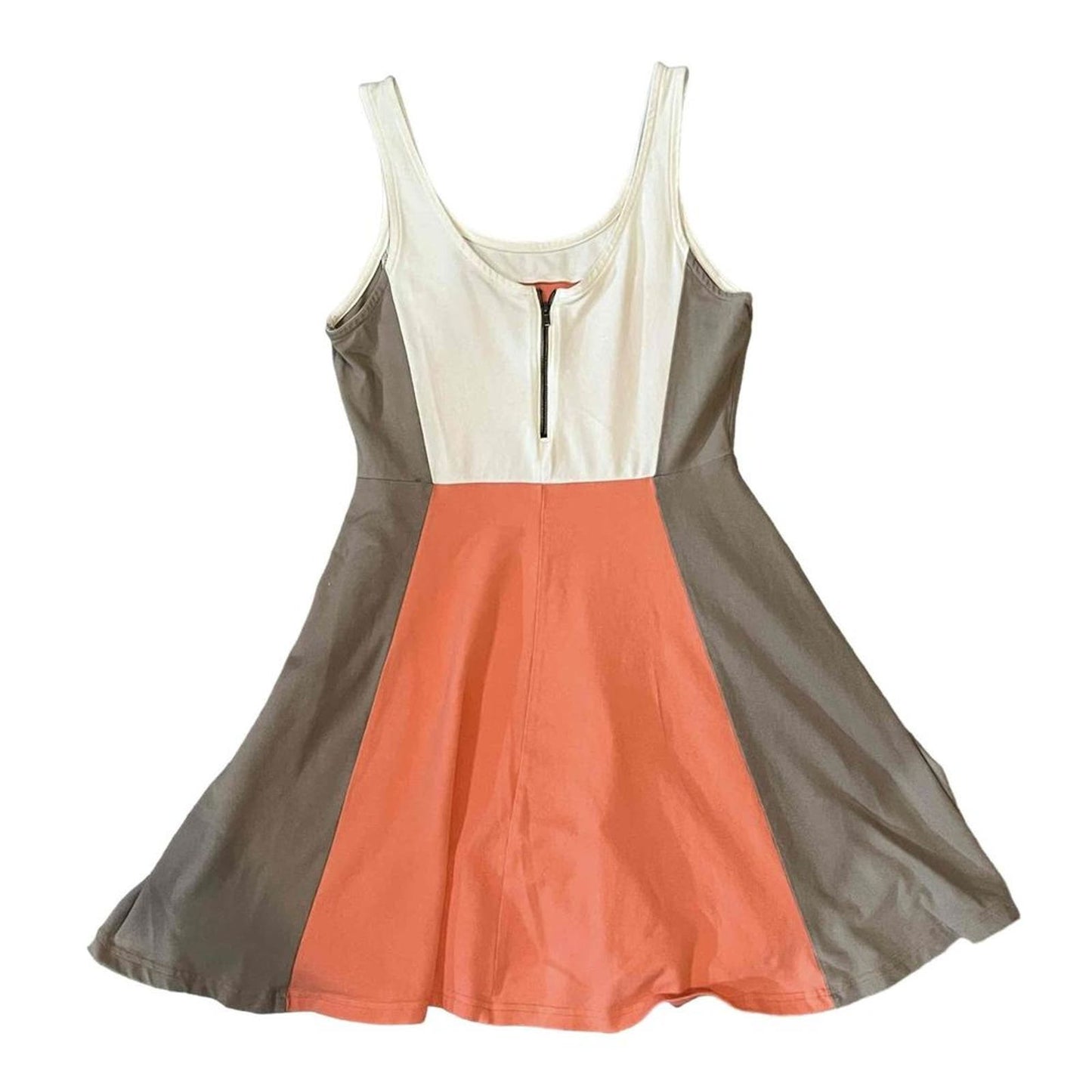 EXPRESS Sleeveless Color-Block Flared Skirt Dress Size Medium