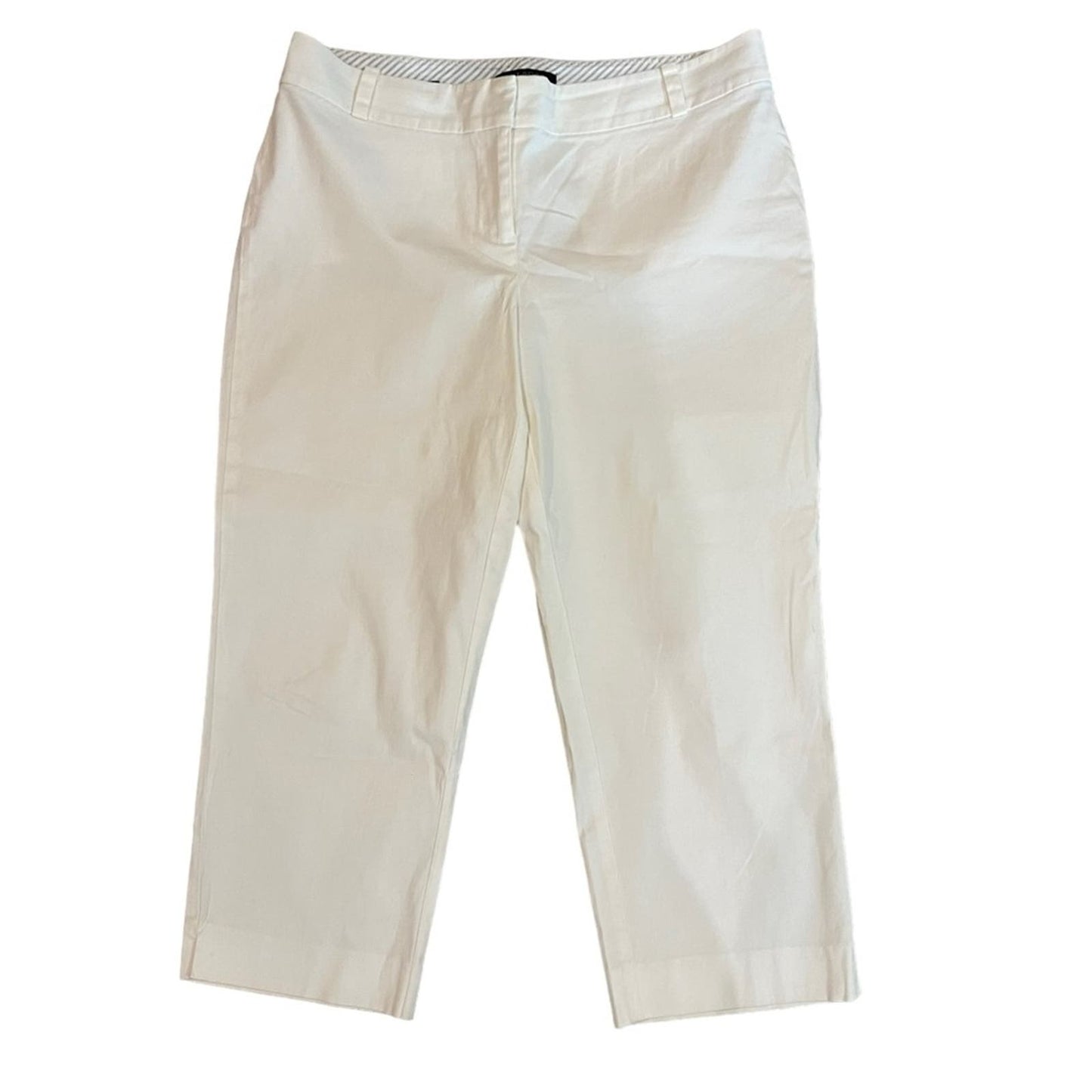 Talbots Women's White Heritage Capri Pants Size 10P