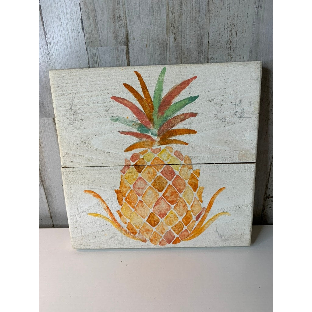Bay Isle Home Wall Art Panels Set of 3 Pineapple Decor