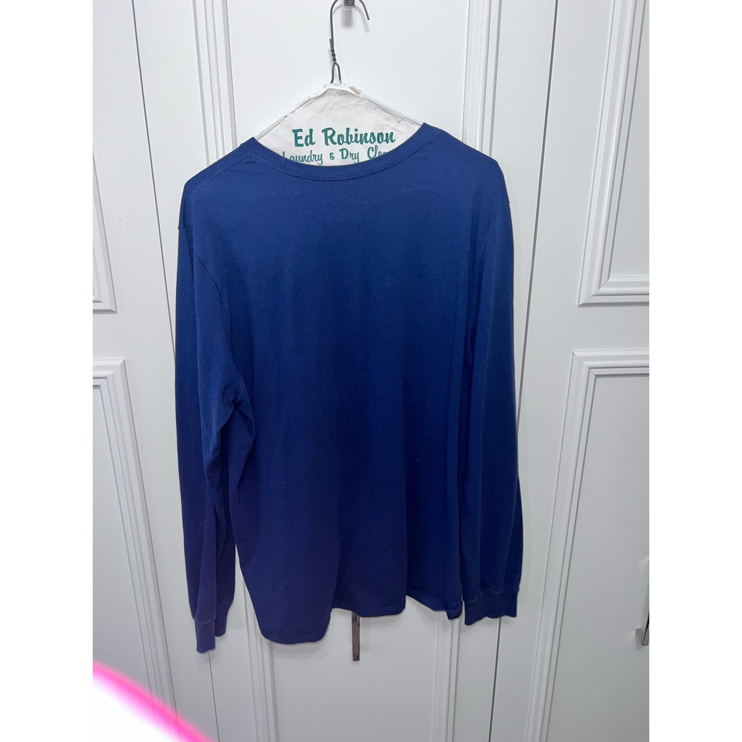 Nike Men's Blue Long Sleeve Athletic Fit Dri-FIT Shirt Size XL