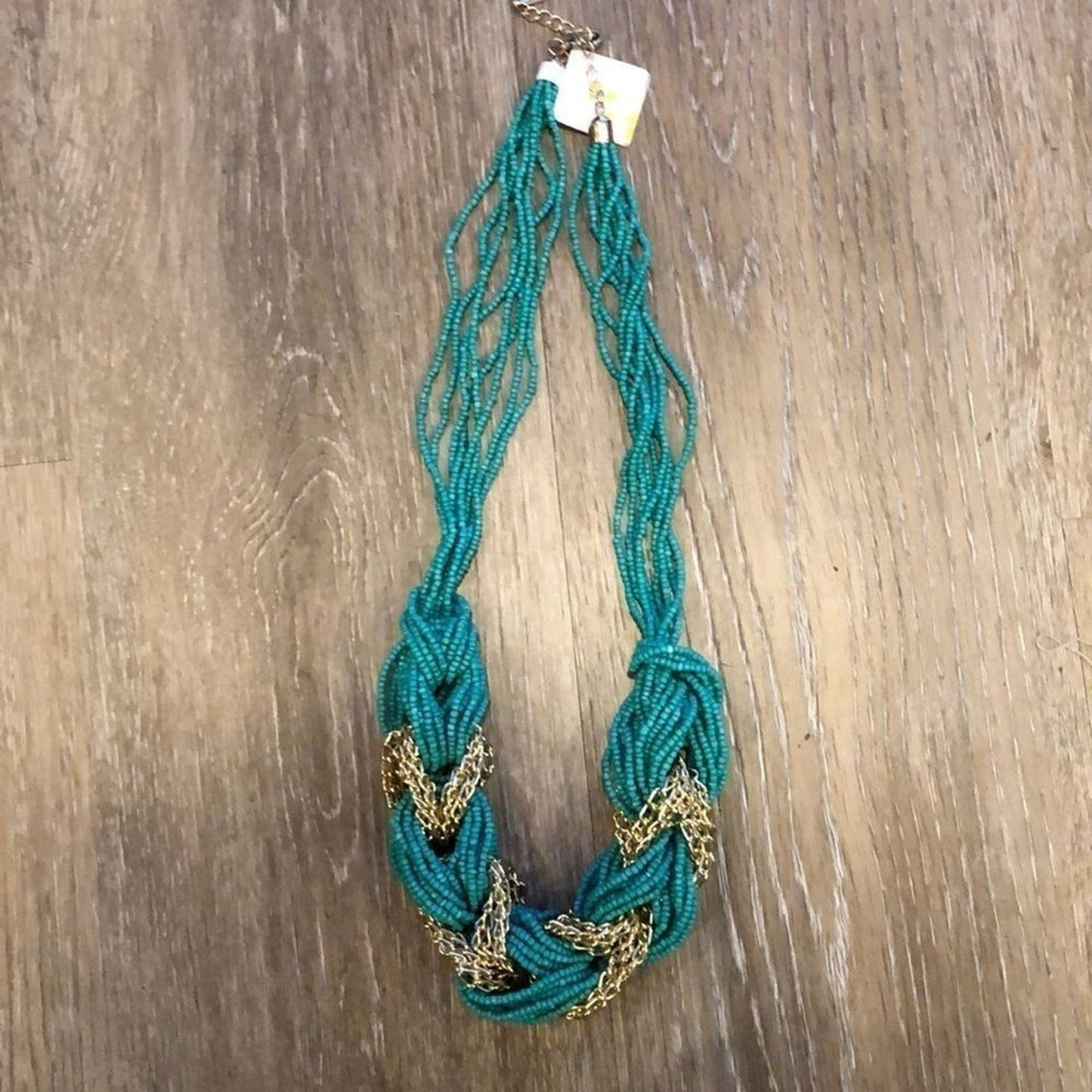 Teal Green Chunky Necklace 