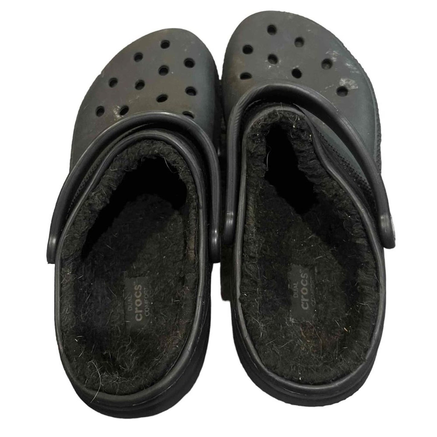 Crocs Closed-Toe Strap Fleece Lining Clogs Size Men's 8 / Women's 10