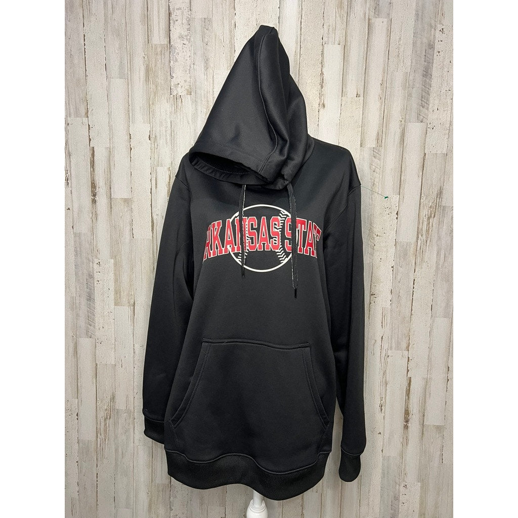 NWT Arkansas State Red Wolves Adidas Men's 2XL Black Pullover Hoodie