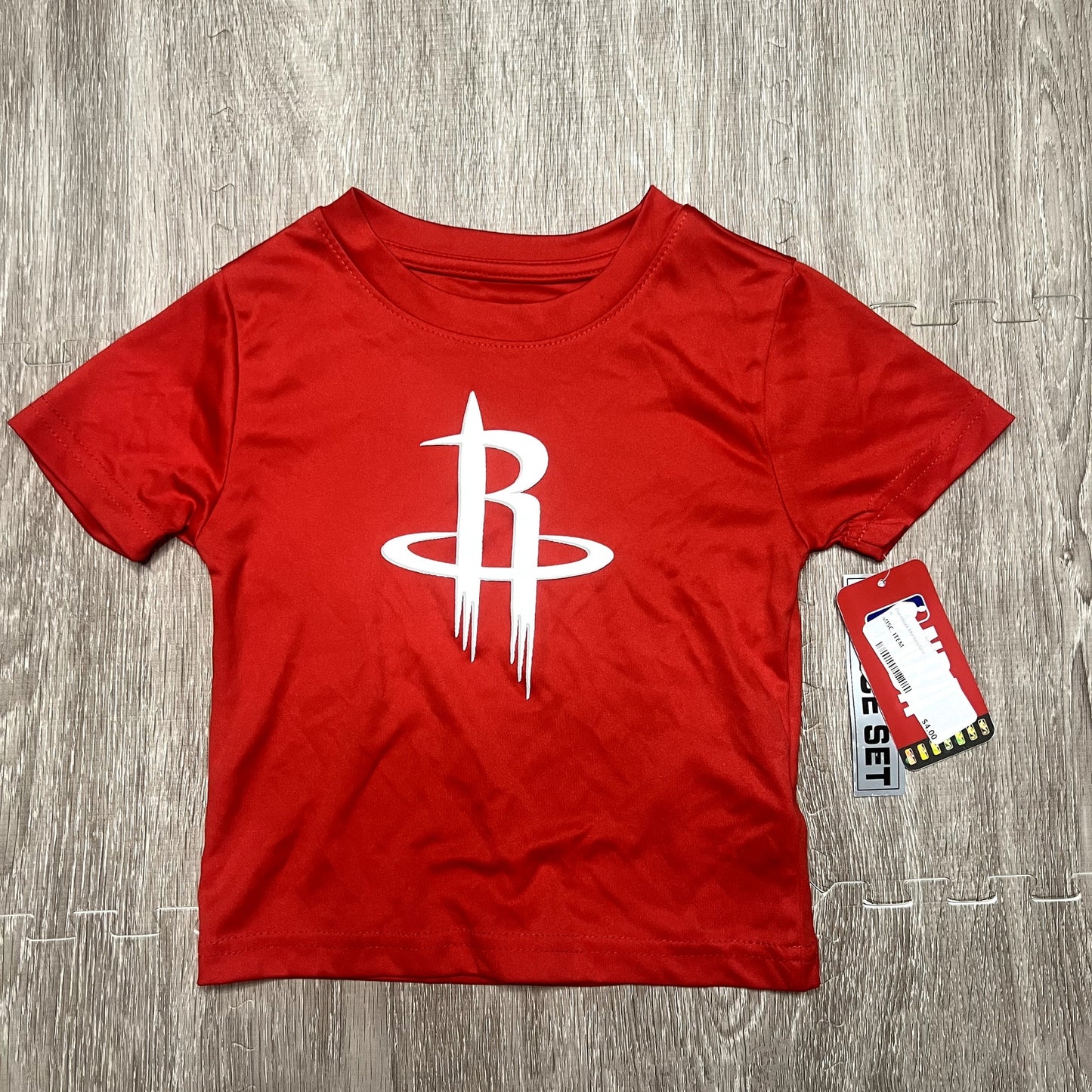 NWT Houston Rockets Kids Red Logo Graphic T-Shirt Size 2T NBA Merch