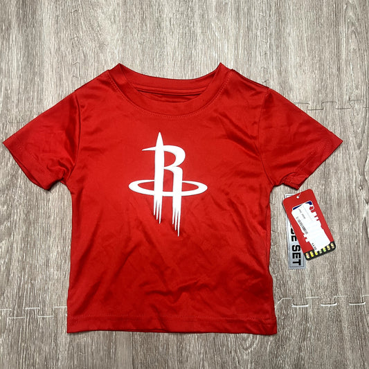 NWT Houston Rockets Kids Red Logo Graphic T-Shirt Size 2T NBA Merch