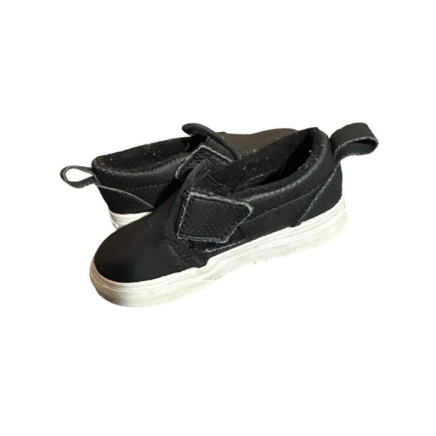 Kids Black Vans Slip On Sneakers Size 6