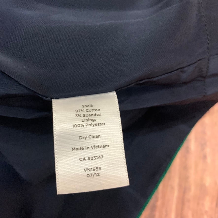Talbots Striped Pencil Skirt Size 16 Women’s Black Green