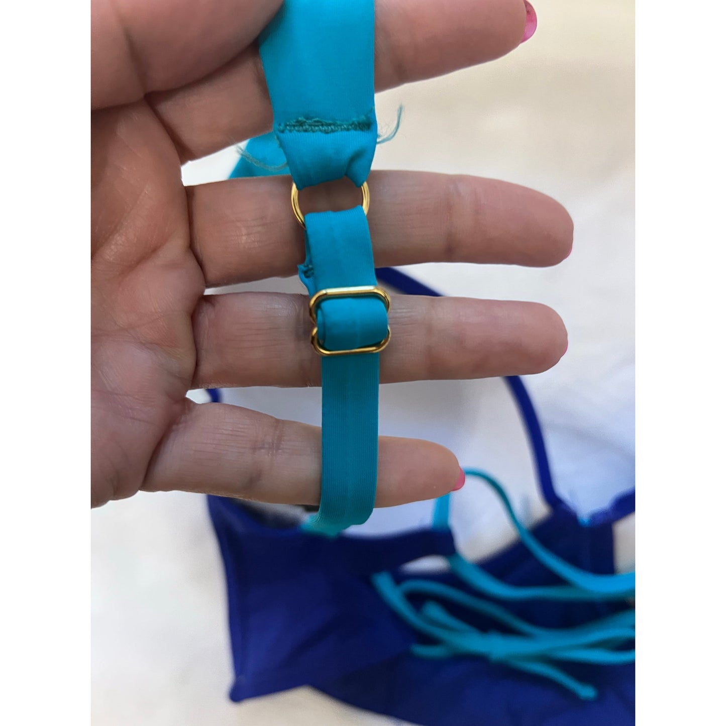 Tommy Bahama Women's Colorblock Underwire Bikini Top Size 36D