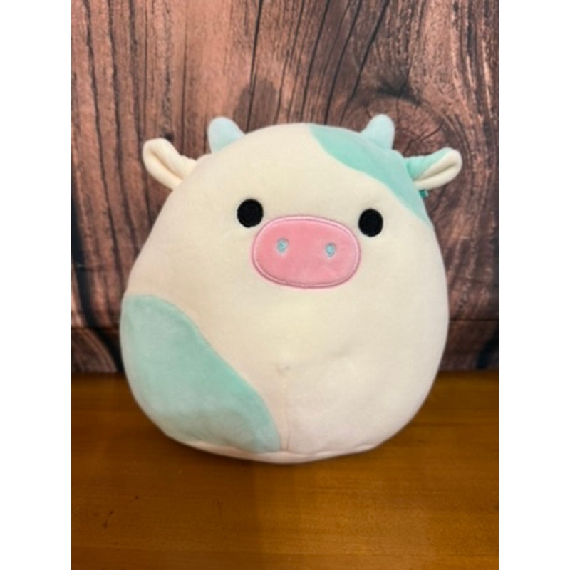 Squishmallow Belana the Cow Medium 8”Plush Toy Retired Multicolor