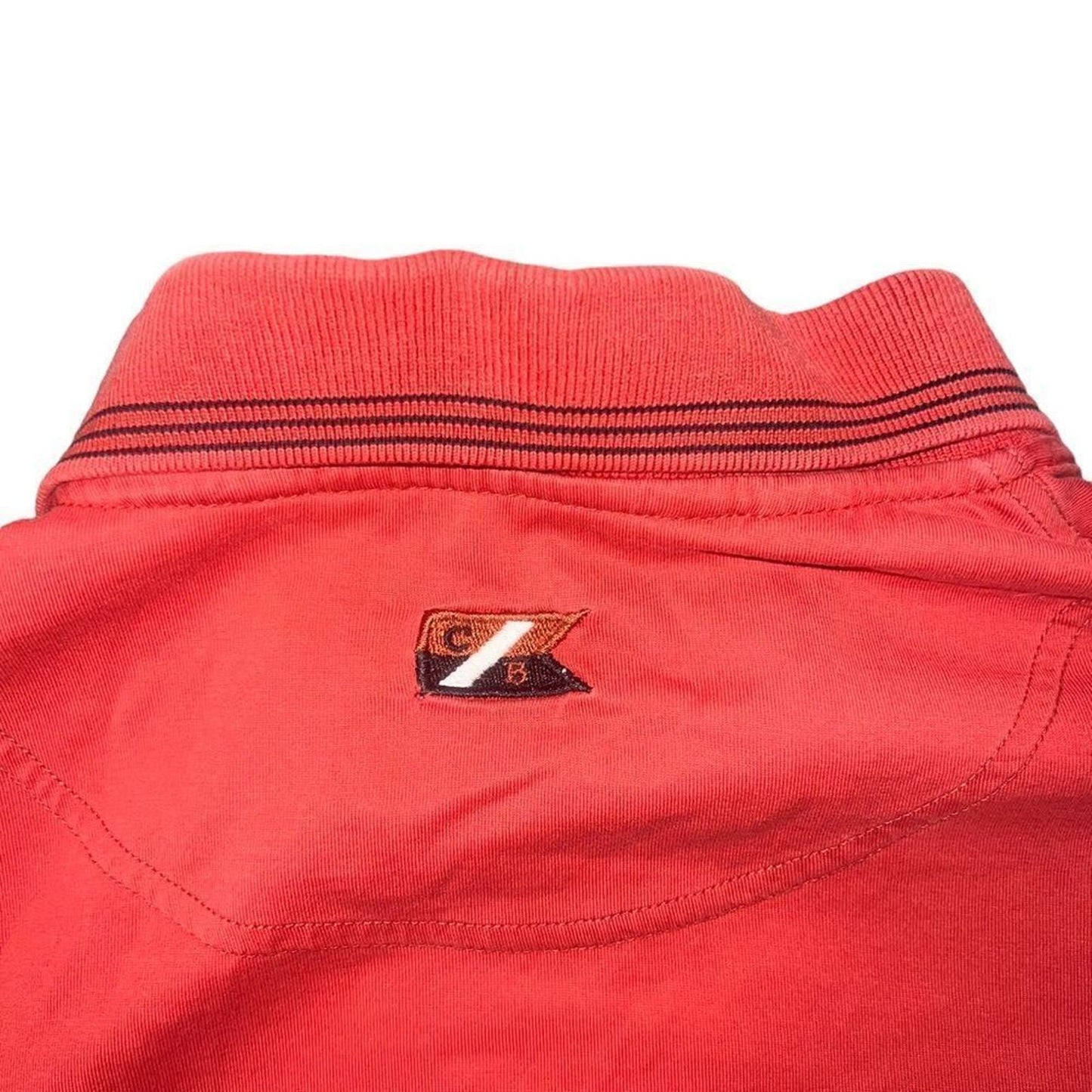 Men's Cutter & Buck Red/Orange Polo Size Medium