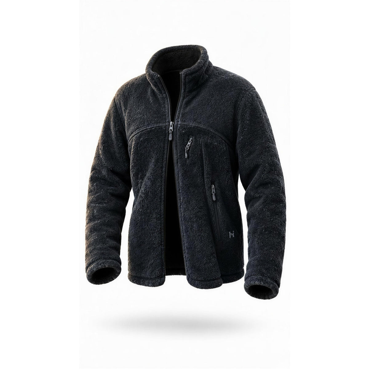 Patagonia Jacket Mens L Black Full Zip High Pile Fleece Zip
