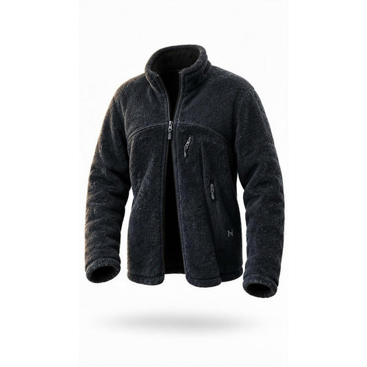 Patagonia Jacket Mens L Black Full Zip High Pile Fleece Zip