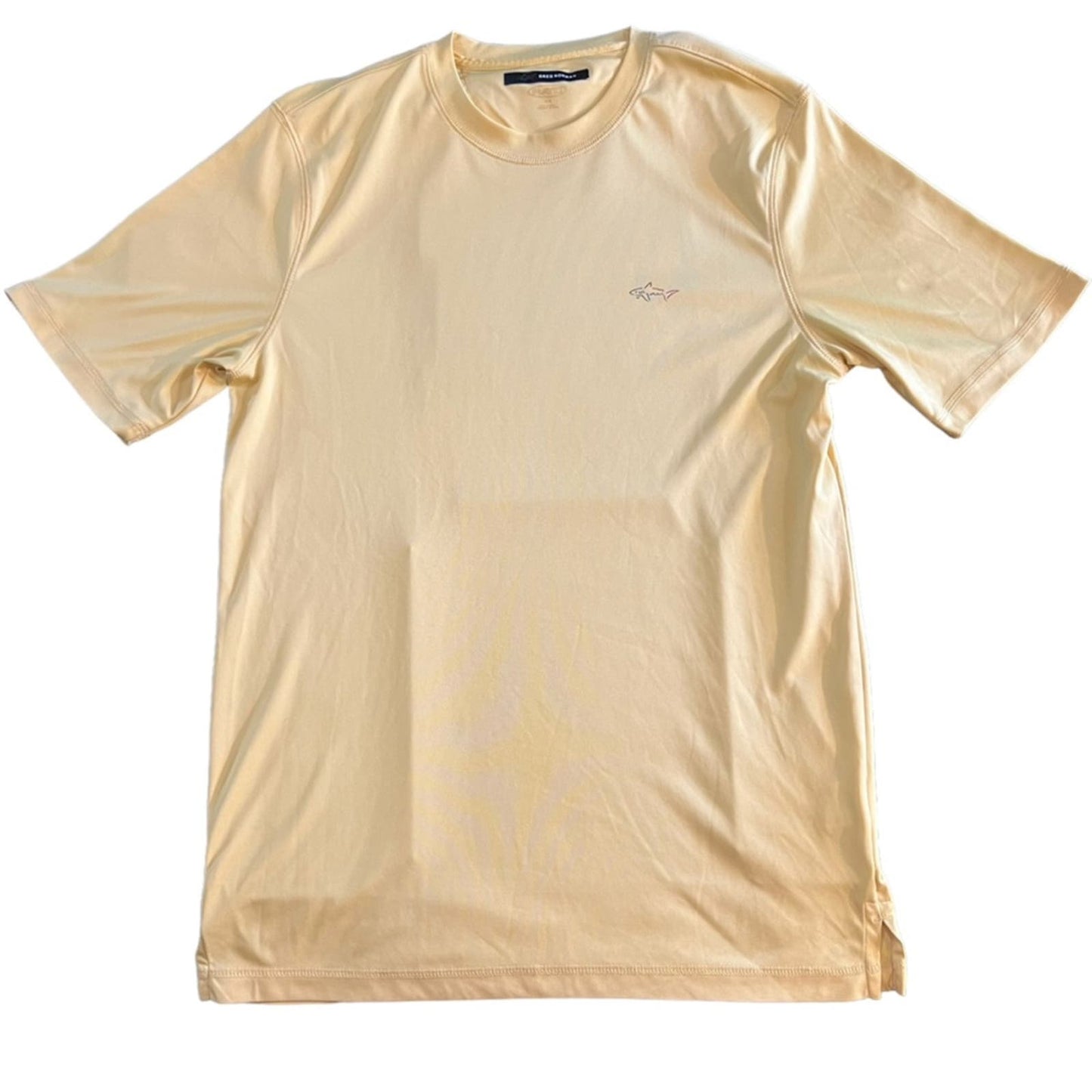 Greg Norman Men's Play Dry Yellow Short Sleeve Shirt Size Medium