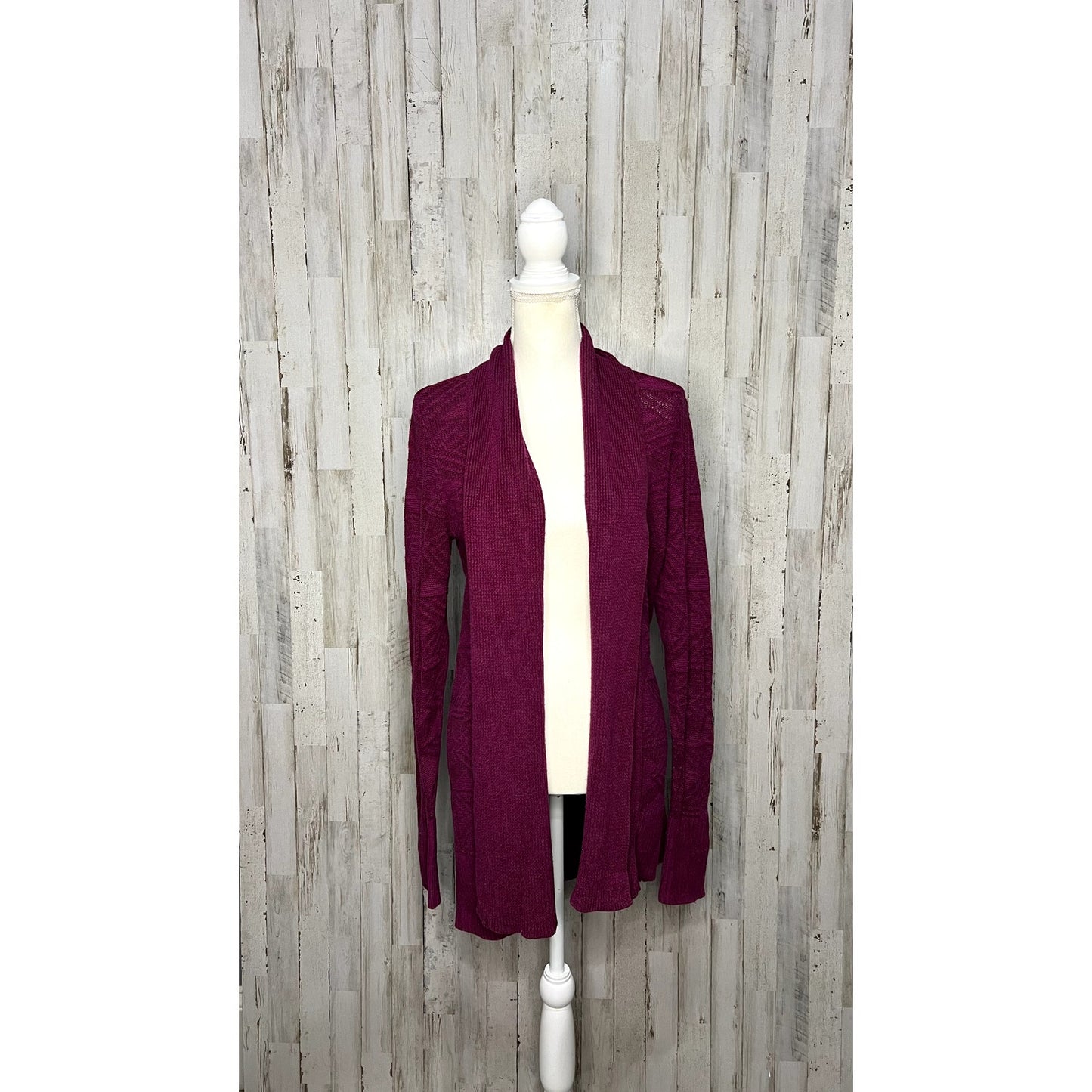 St. John's Bay Women's Open Front Long Sleeve Cardigan Size Medium
