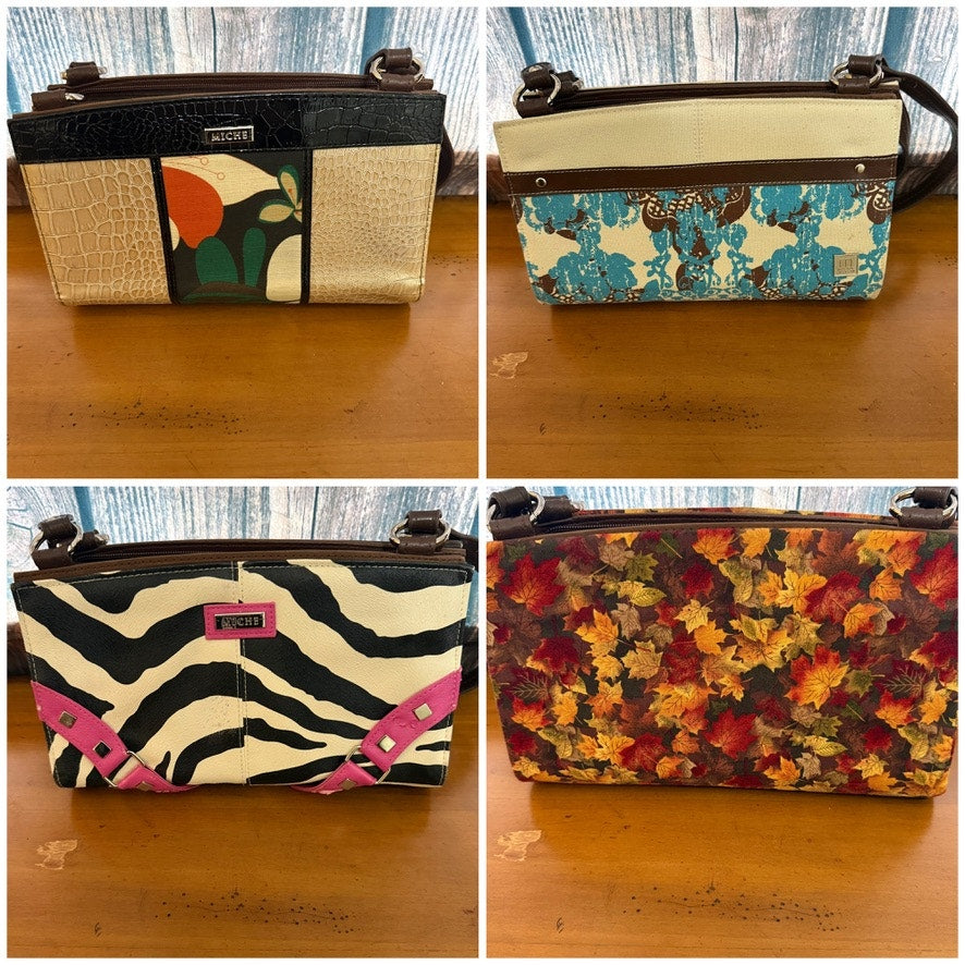 Miche Classic Purse Collection Multicolor Shoulder Bag w/ 19 Shells