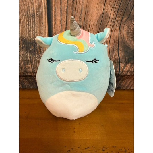 NWT Squishmallows Hudson the Unicorn 8" Blue Plush Toy