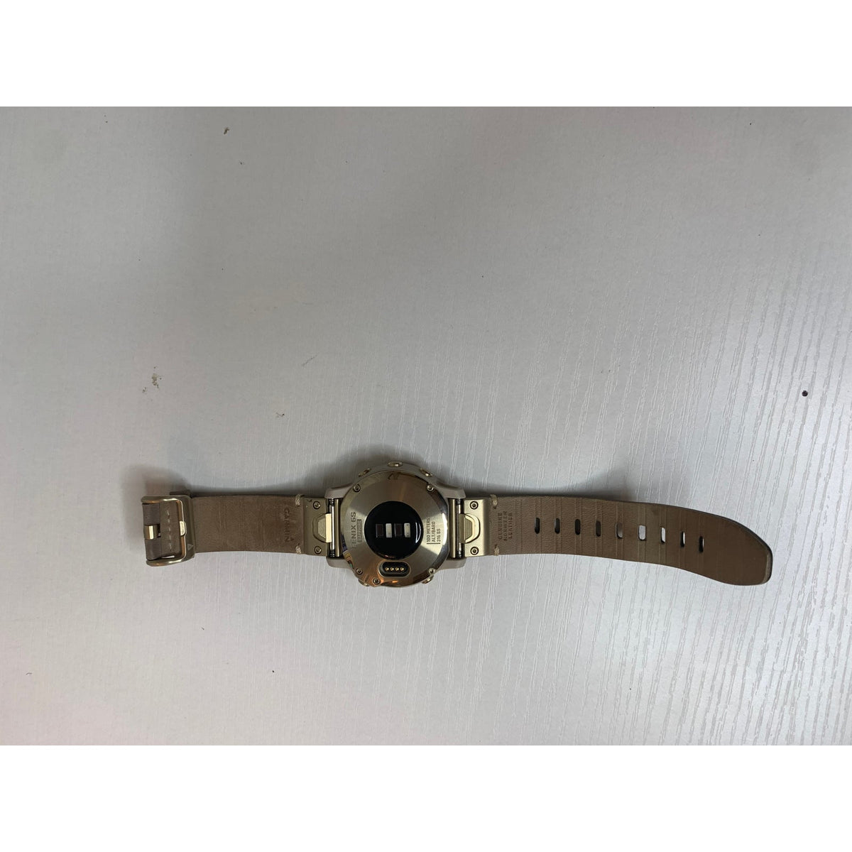 Garmin fenix 6S Sapphire Light Gold Leather Band Multisport GPS Smartwatch