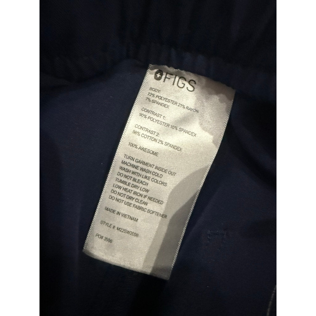 FIGS Men's Tansen Scrub Jogger Pants Size Small Navy Blue Technical Collection