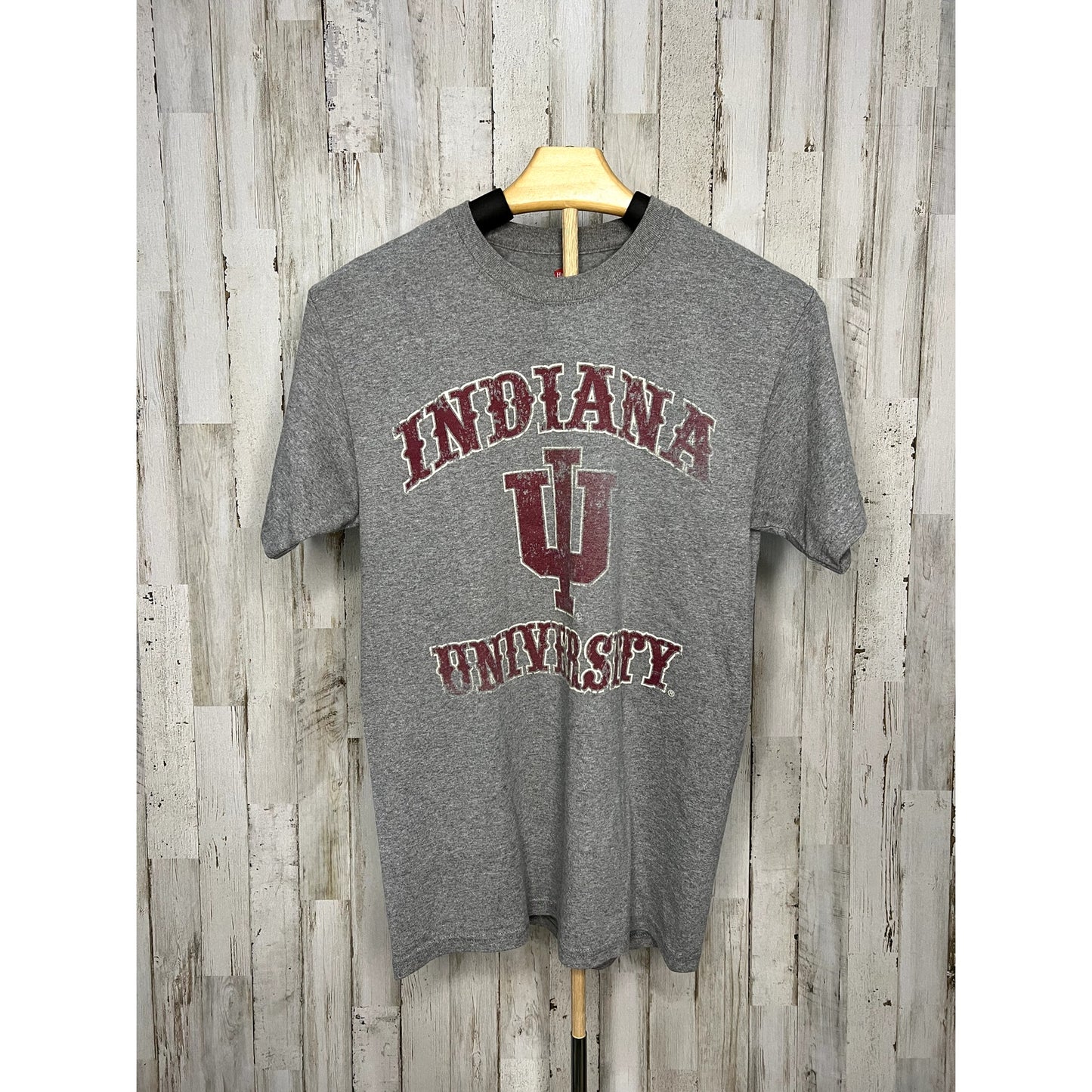 Indiana University Hoosiers Men's Gray Short Sleeve T-Shirt Size Small