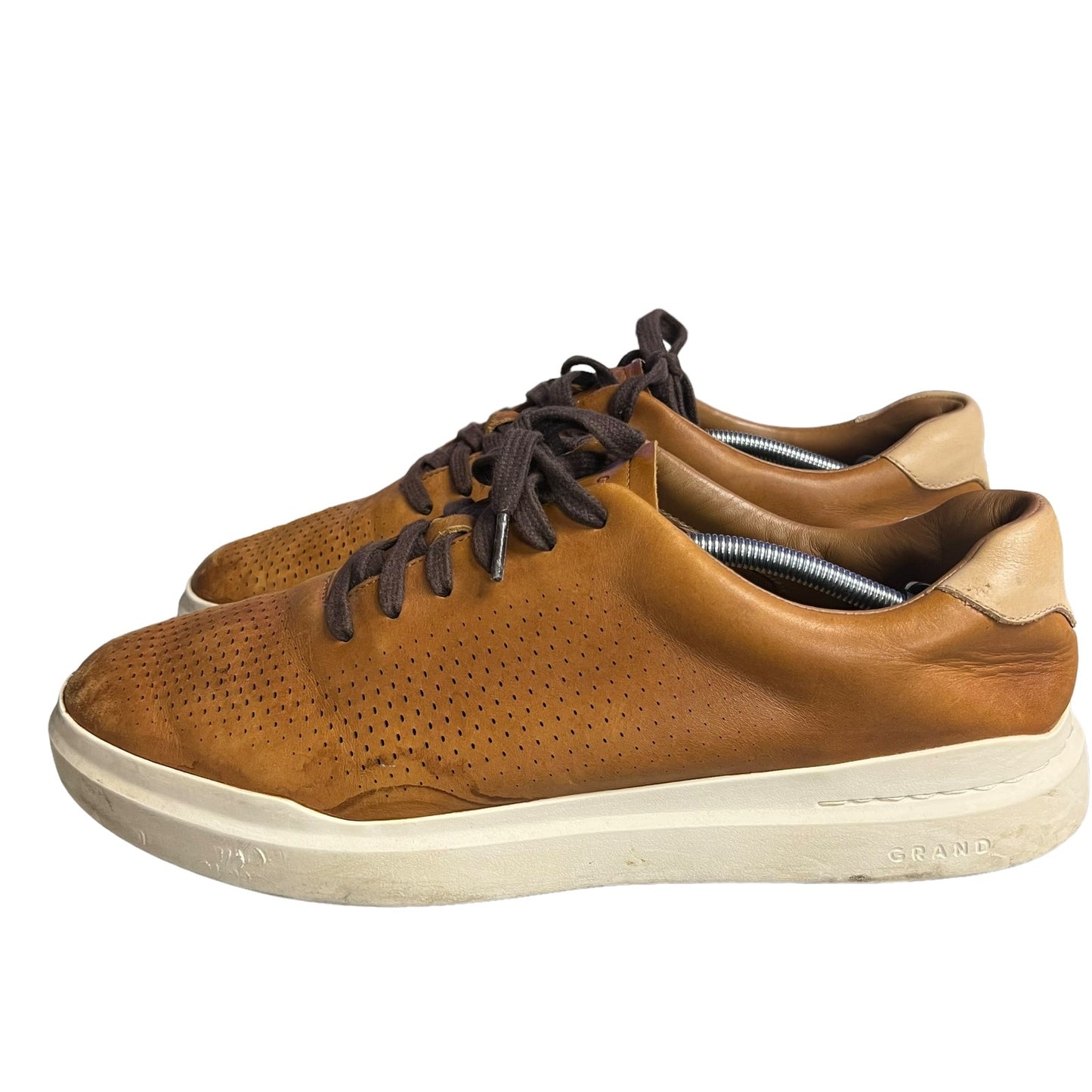 Cole Haan Men's GrandPro Rally Laser Cut Sneakers Size 13M British Tan Brown