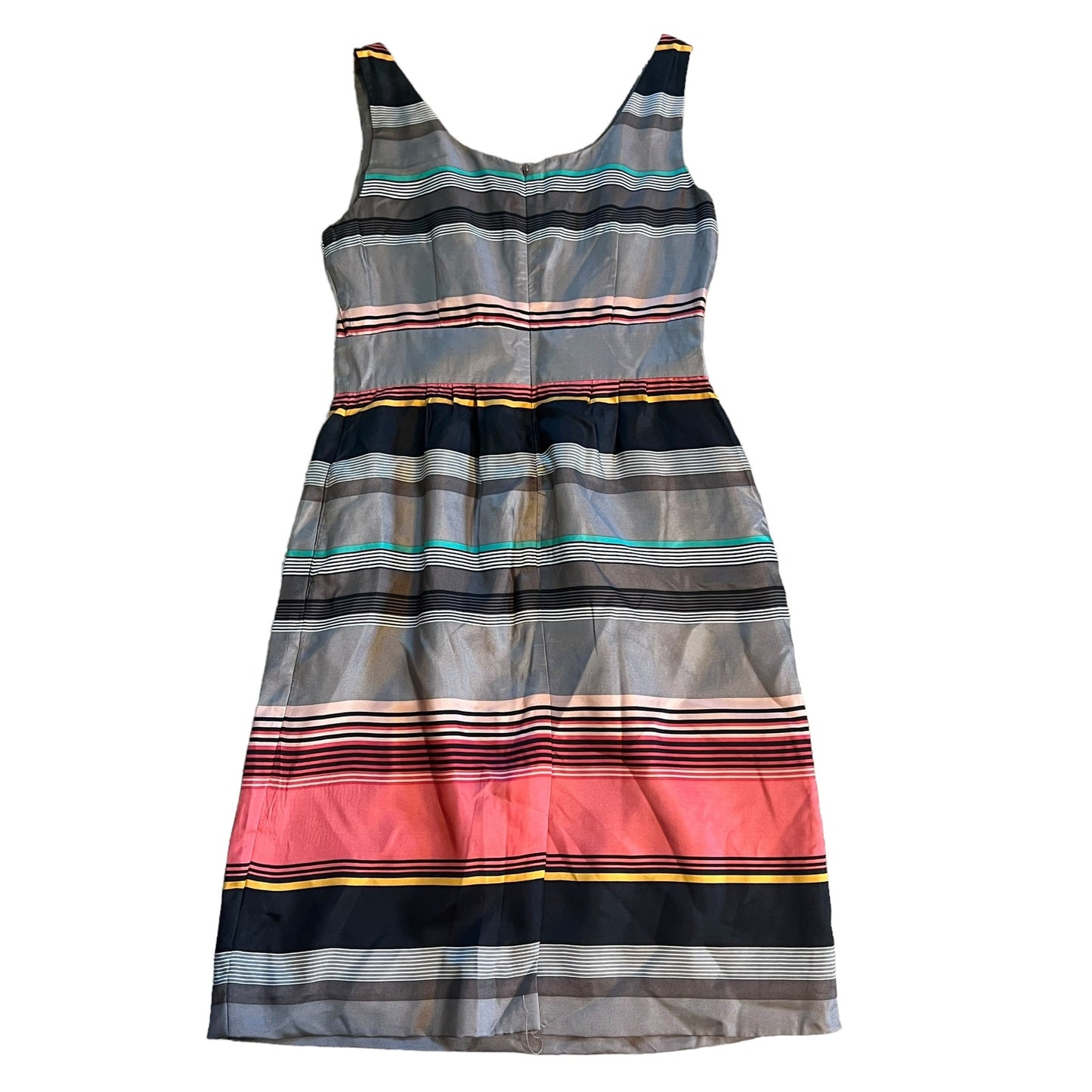 NWT Banana Republic Women's Size 6 Sleeveless Silk Striped Casey Sheath Dress