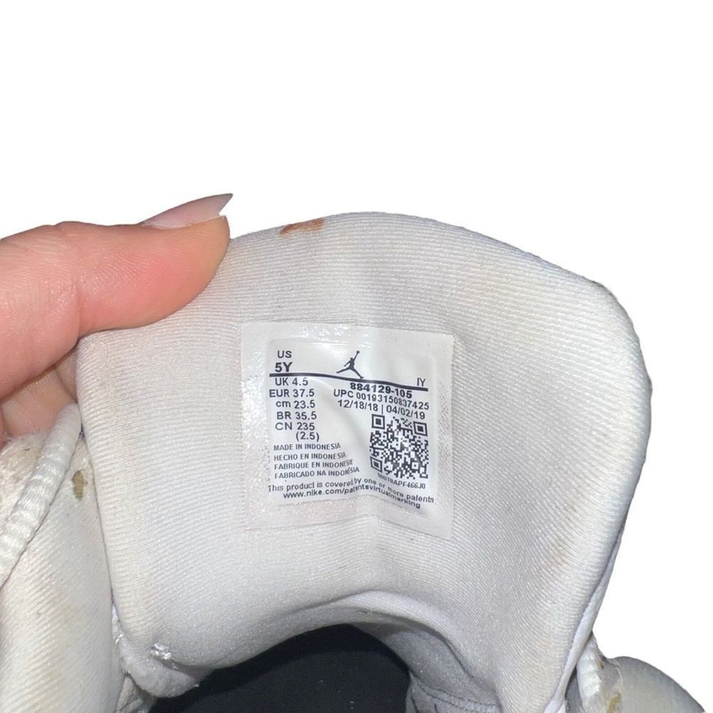 Air Jordan 13 Retro Lakers GS Youth Basketball Shoes White Black Purple Size 5Y