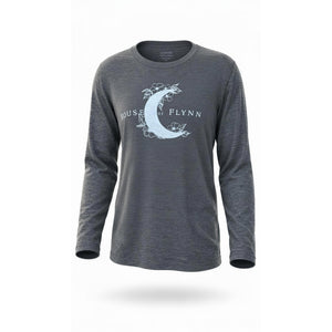 NWT League 91 House of Flynn T-Shirt Men's Large Heather Gray Graphic Logo Crew