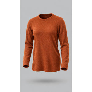 Vita Milano Sweater Womens Small Brown Crew Neck Long Sleeve Knit