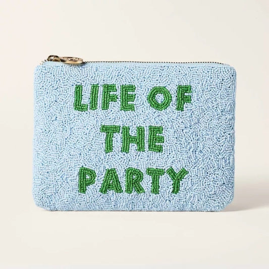 NWT Kate Spade x Target Blue Beaded Clutch "Life Of The Party"