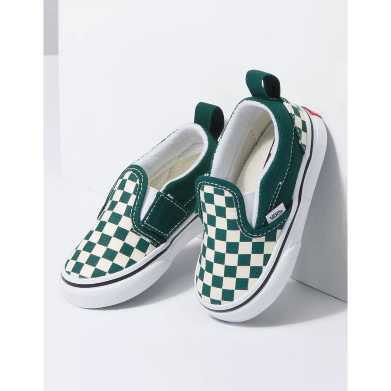 Vans Slip-On V (Color Theory) Checkerboard Mountain View Toddler Size 5.0