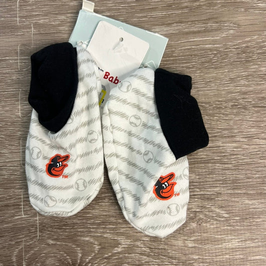 NWT Baltimore Orioles Infant Baby Booties Newborn Size MLB Official