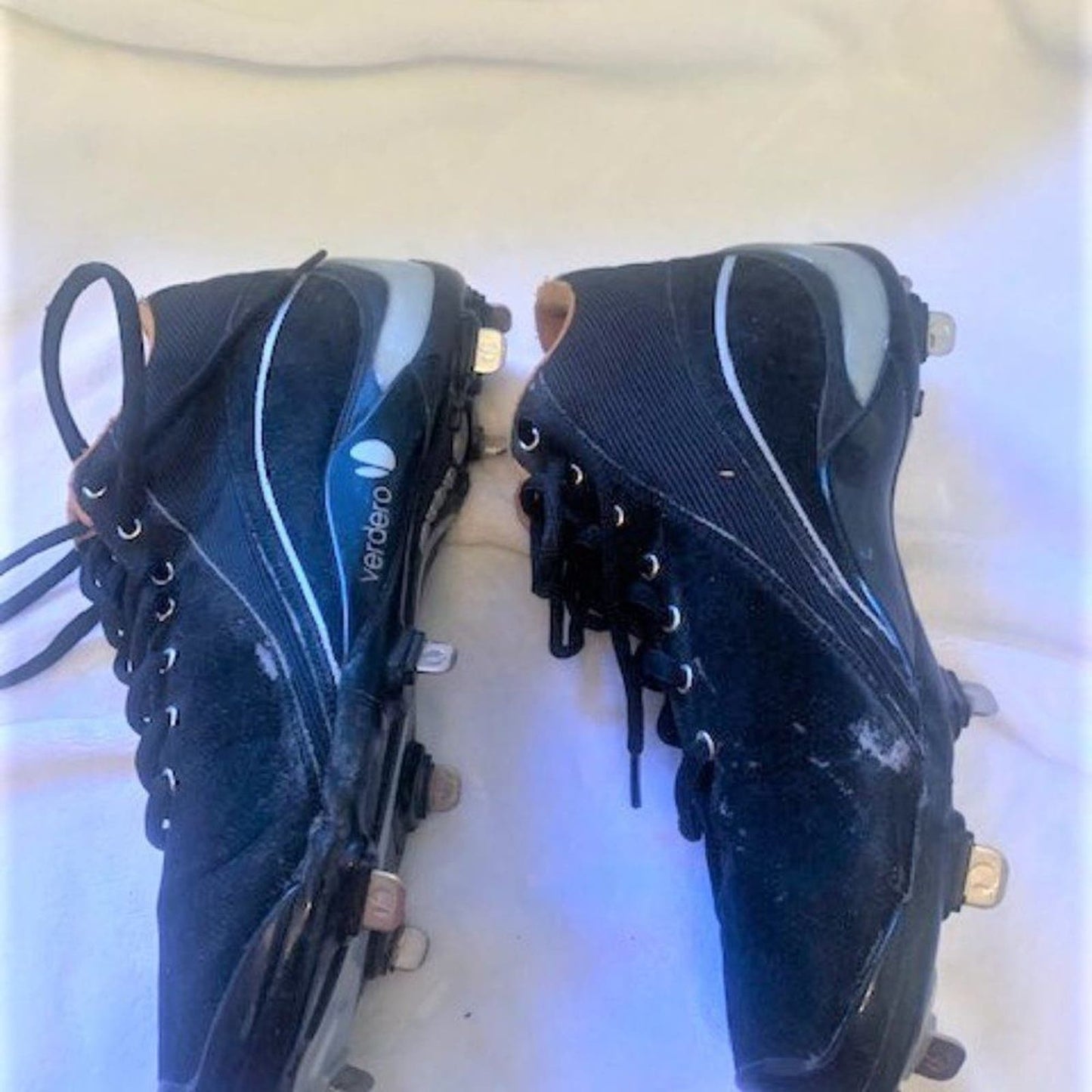 Verdero black metal high-tops baseball cleats 10M