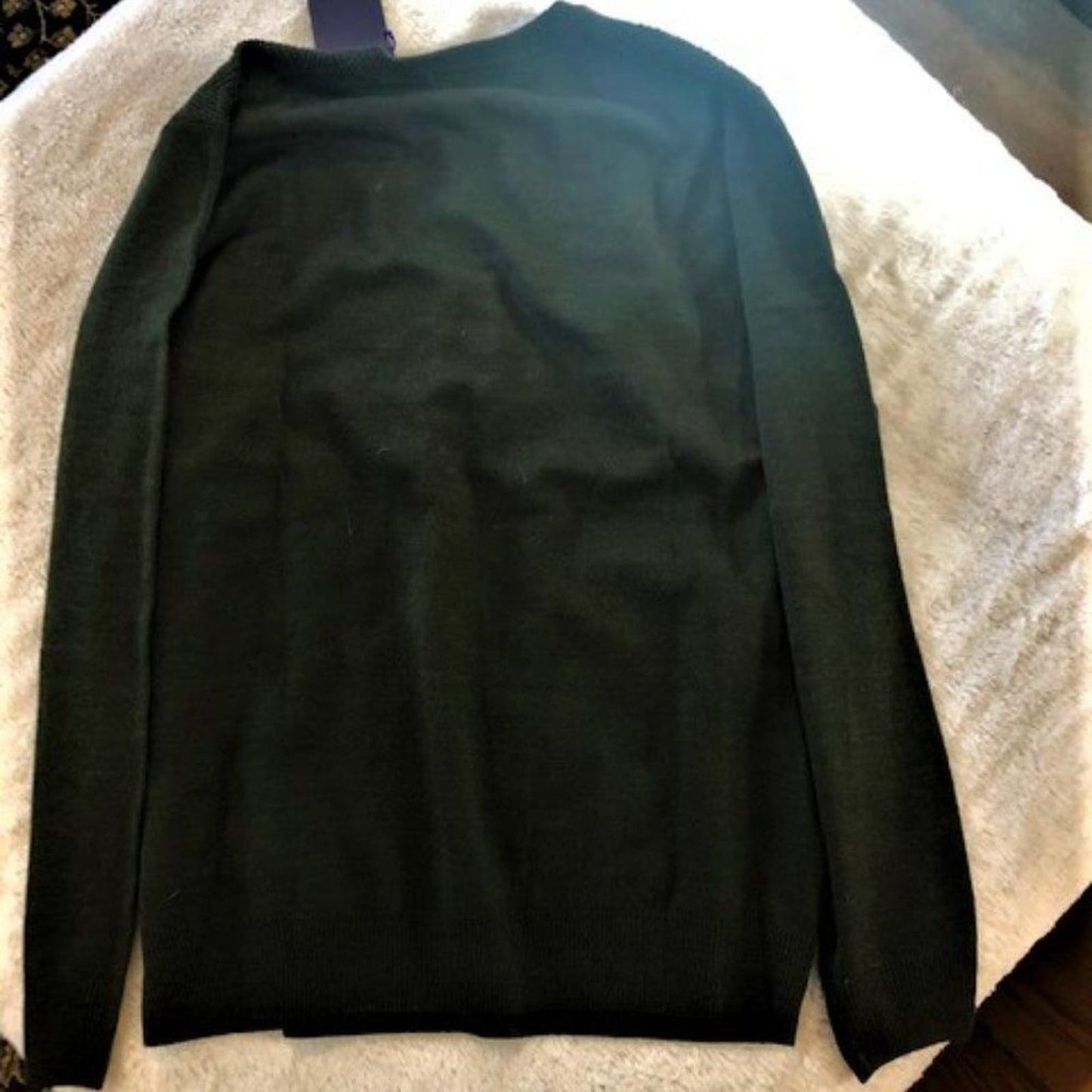 Forest Green V-neck Pullover Sweater L NWT