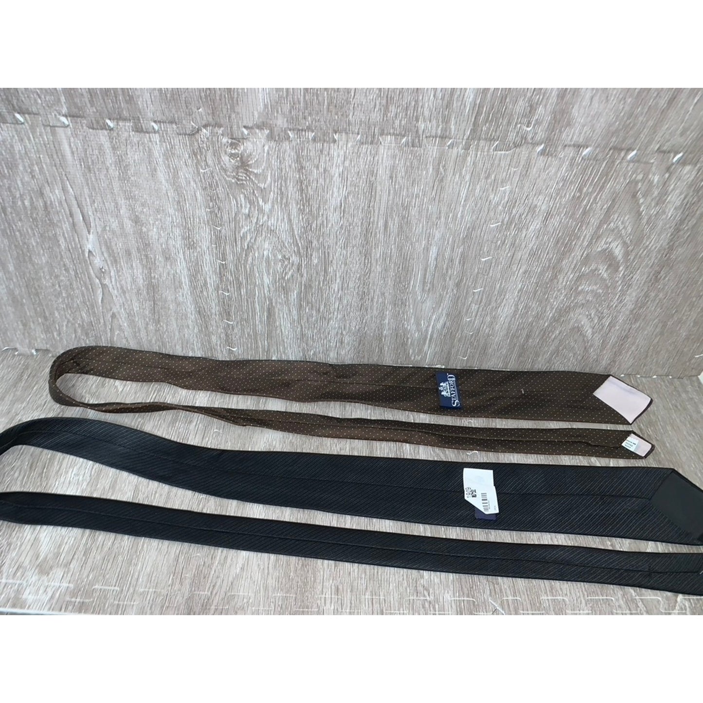 Stafford Set of 4 Men's Designer Ties Geometric Pattern Multicolor
