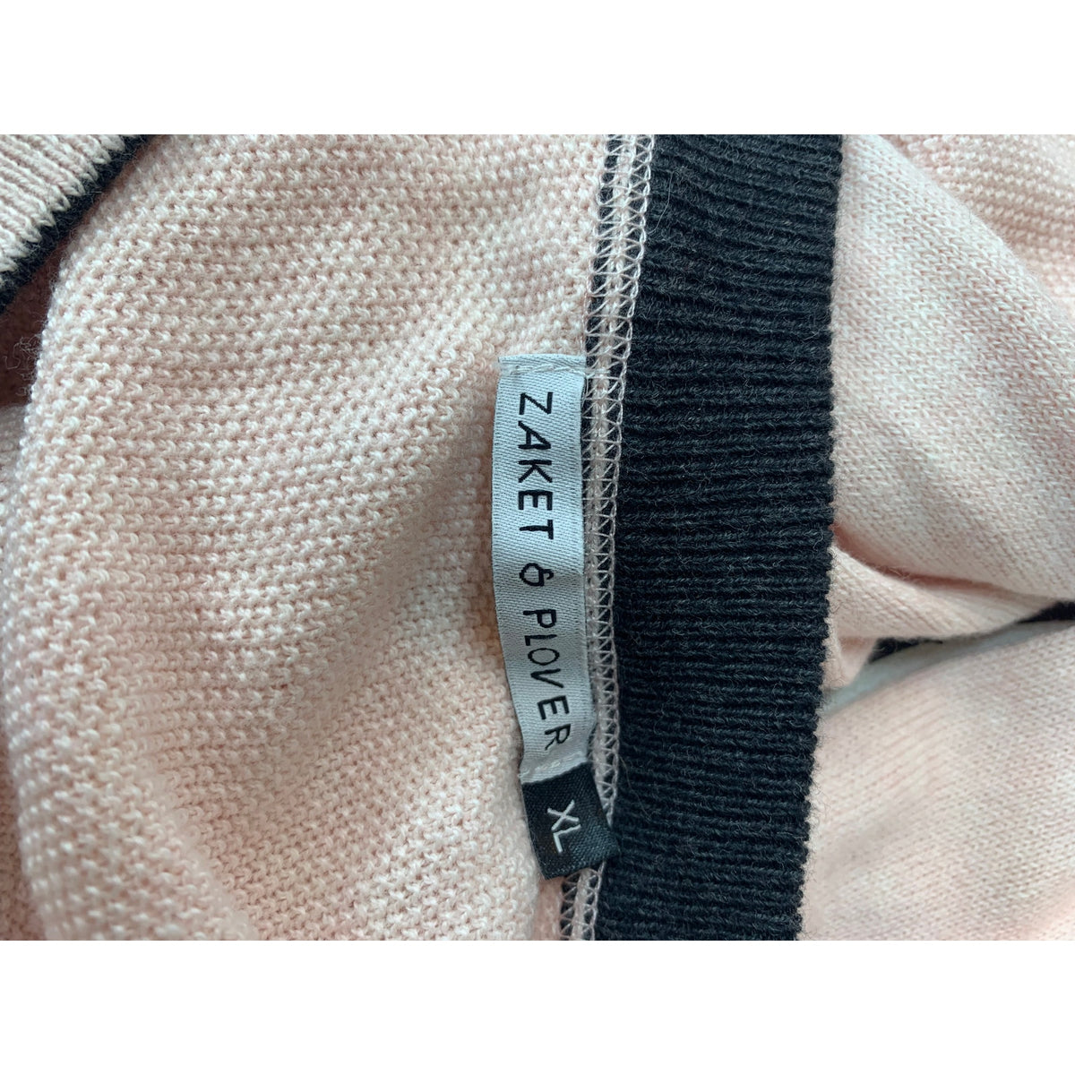 Zaket & Plover Sweater Womens Extra Large Pink Colorblock Knit CrewNeck Pullover