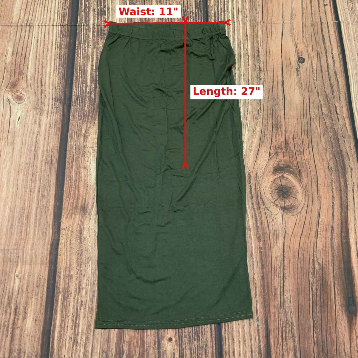 NWT Pretty Little Thing Green Jersey Midi Skirt Size 2