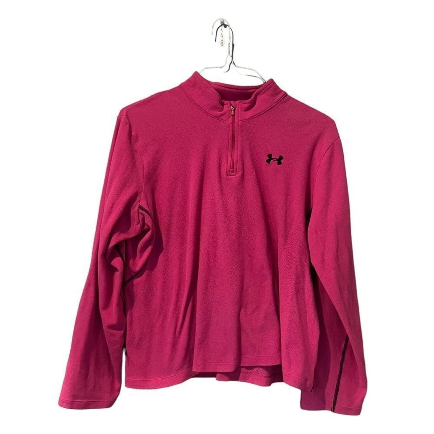 Kids Pink Under Armour Quarter Zip Size XL