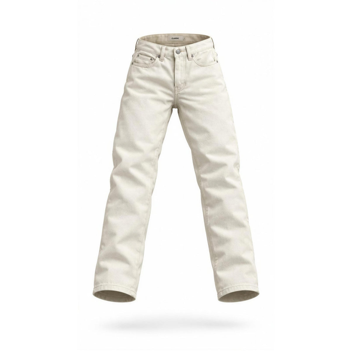 Everlane Womens Size 27 White Hi-Rise Straight Ankle
