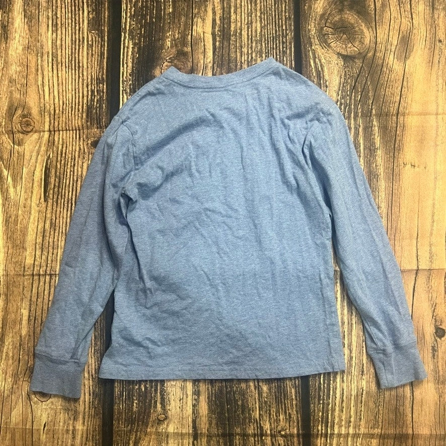 Polo Ralph Lauren Kids Long Sleeve Blue Crew Neck T-Shirt Size Small