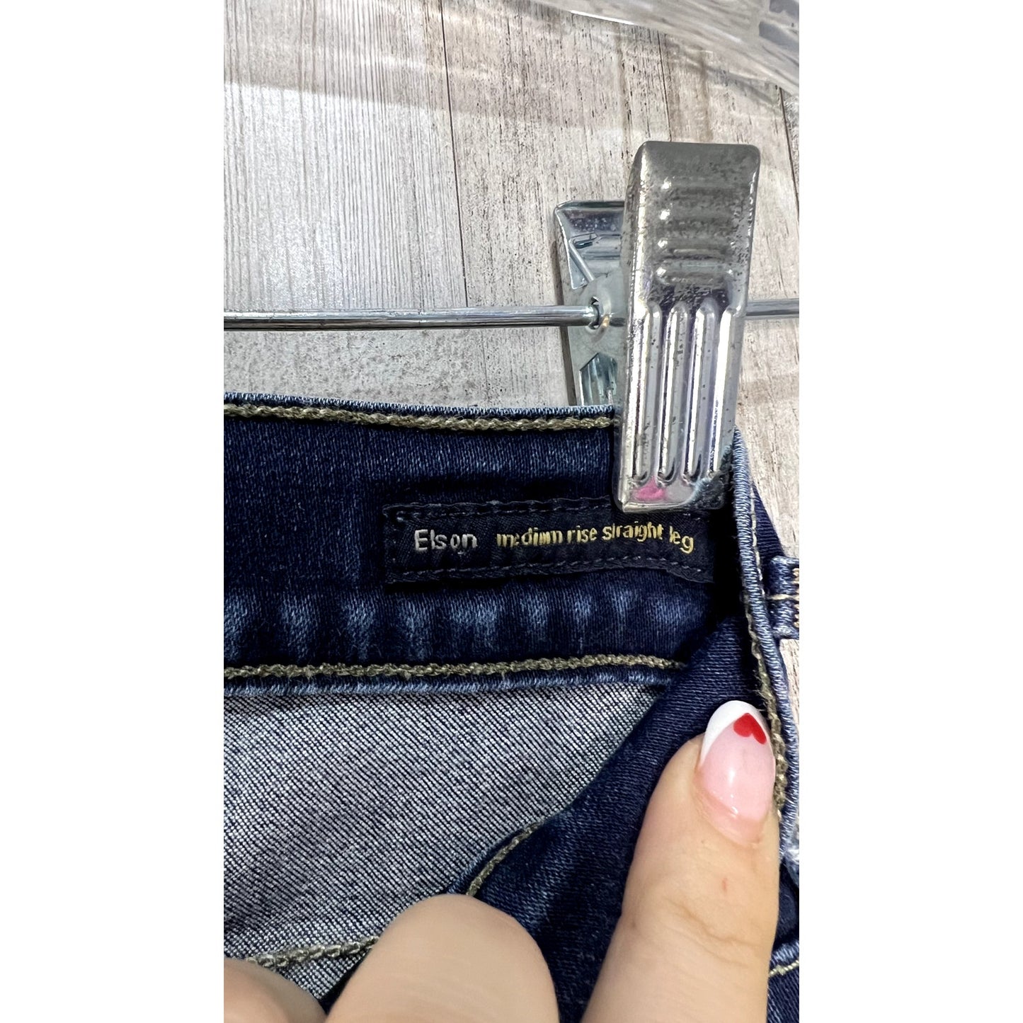 Citizens of Humanity Women's Elson Mid Rise Straight Jeans Size 25 Blue Denim