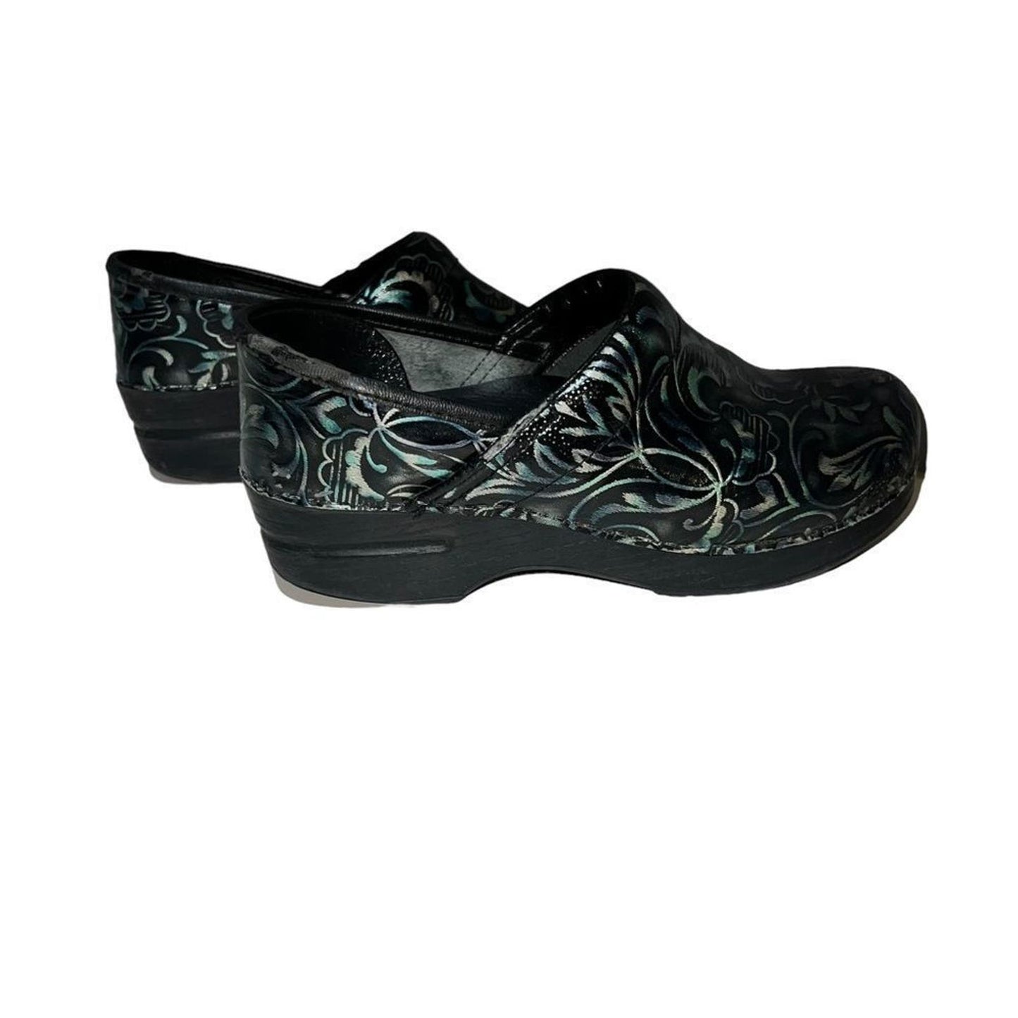 Women’s Dansko Engraved Floral Clogs 37 US 6.5-7