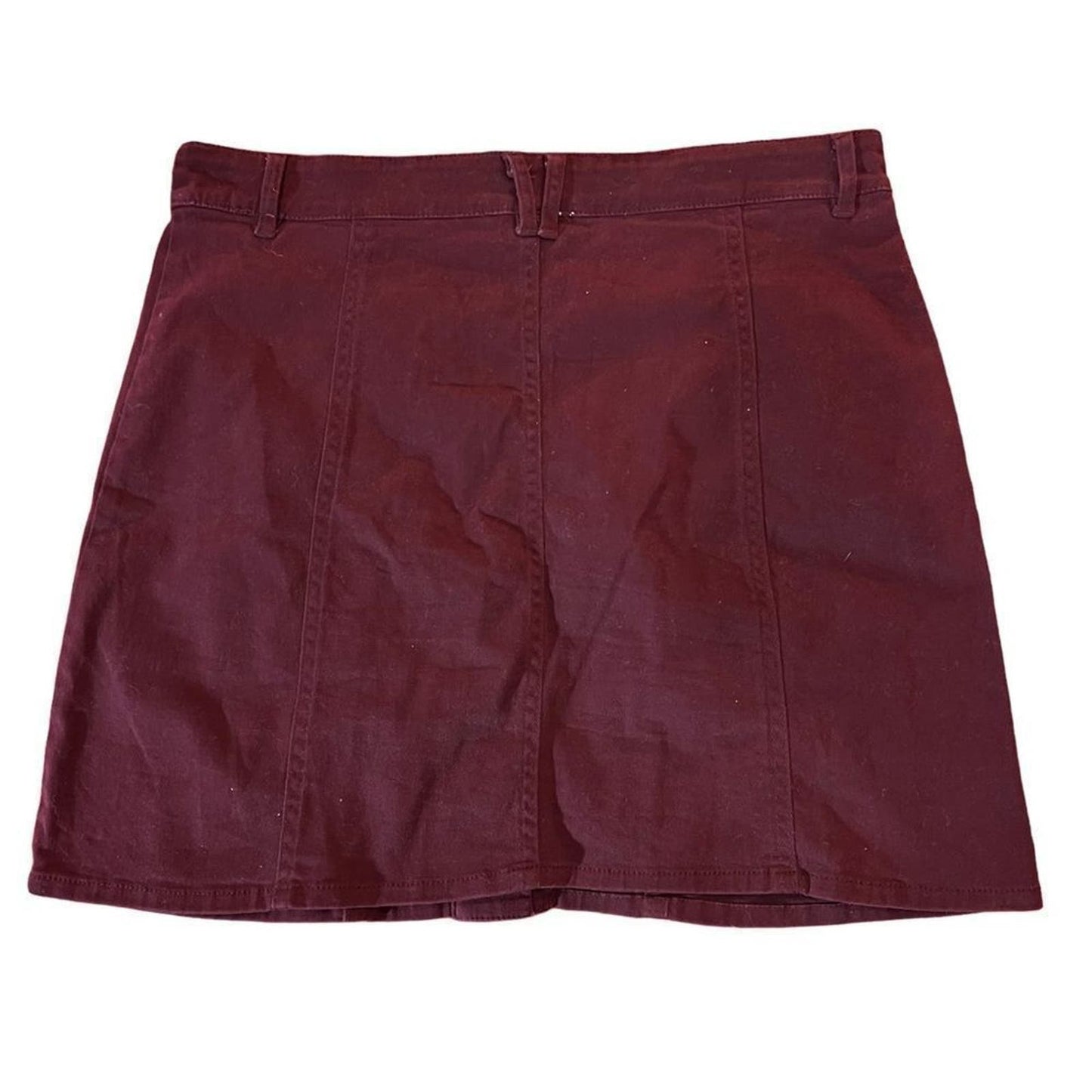 Altar'd State Size Large Burgundy Button Down Skirt