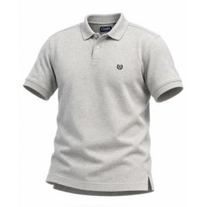 Chaps Polo Shirt Mens Large Gray Heather Short Sleeve Embroidered Logo