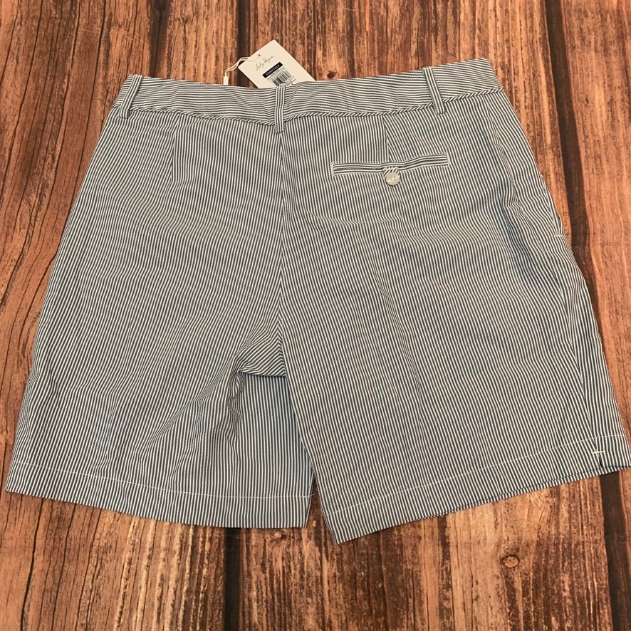 NWT Lady Hagen Navy White Seersucker Shorts Size 4 Women’s