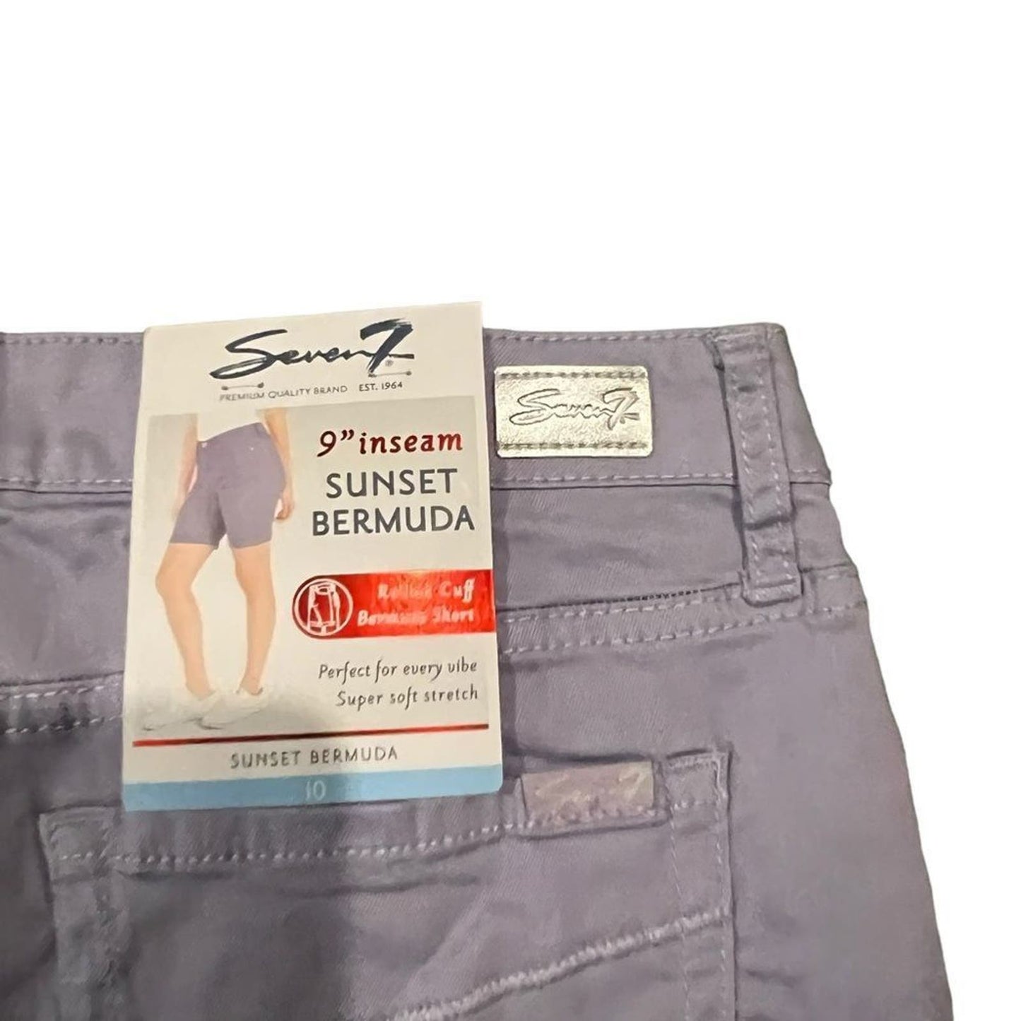 NWT Seven7 9" Inseam Sunset Bermuda Shorts Size 10